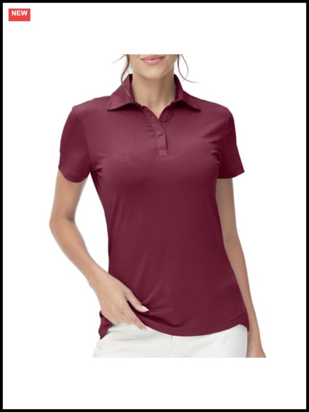 Women's Golf Polo Shirt UPF 50+ Moisture Wicking Short Sleeve Tennis Top